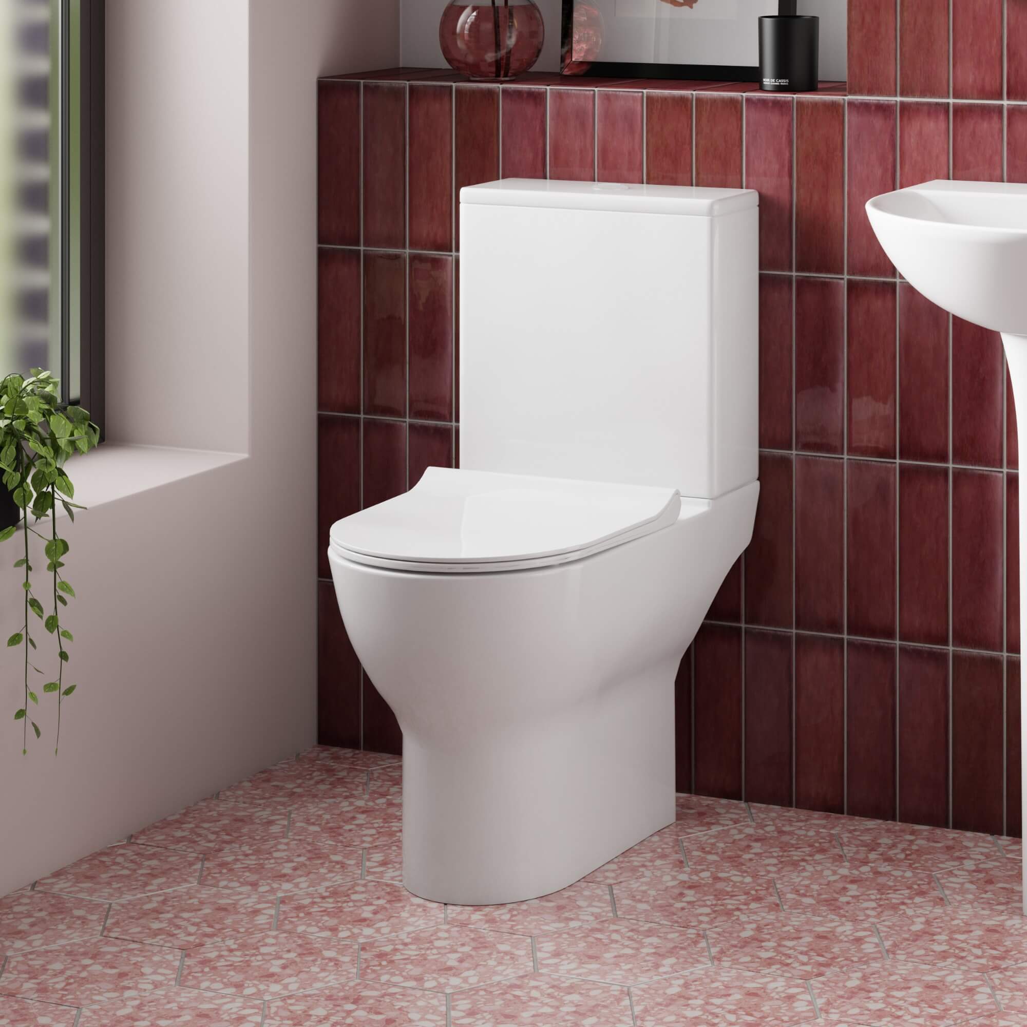 Nala ナラ Relax long all in one Lana Compact Rimless Close Coupled Toilet & Soft Close Seat – BathLab