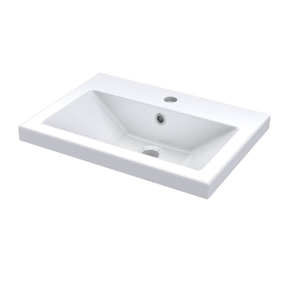 Lana Compact 500mm Floorstanding 2 Door Vanity Unit & Basin - Satin Midnight Blue