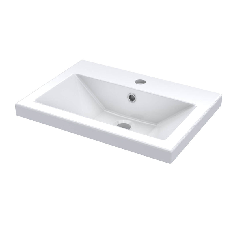 Lana Compact 500mm Floorstanding 2 Door Vanity Unit & Basin - Satin Midnight Blue