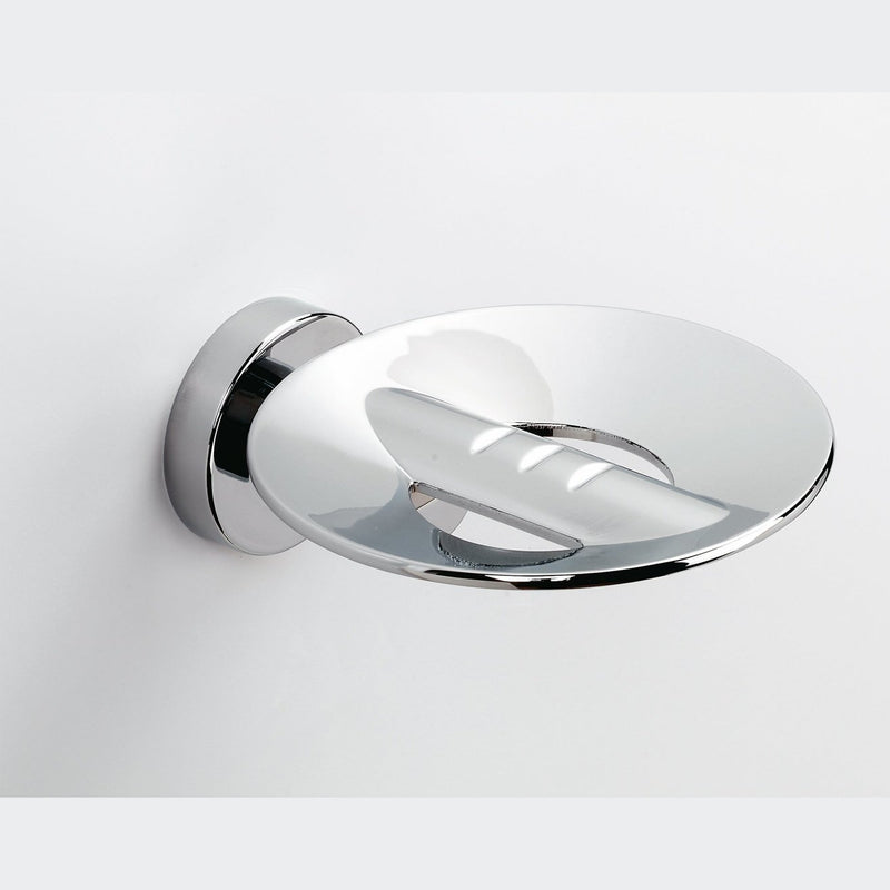 Sonia Tecno Project Metal Soap Dish with Holes - Chrome