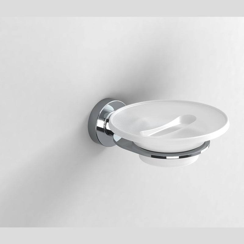 Sonia Tecno Project Glass Soap Dish - Chrome