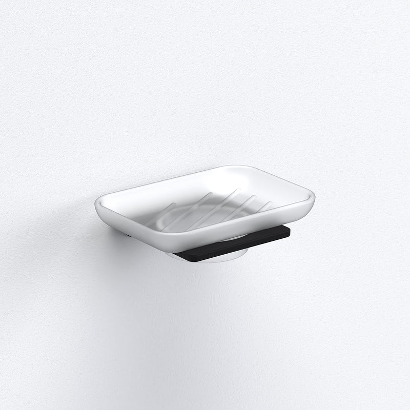 Sonia S Cube Soap Dish - Black