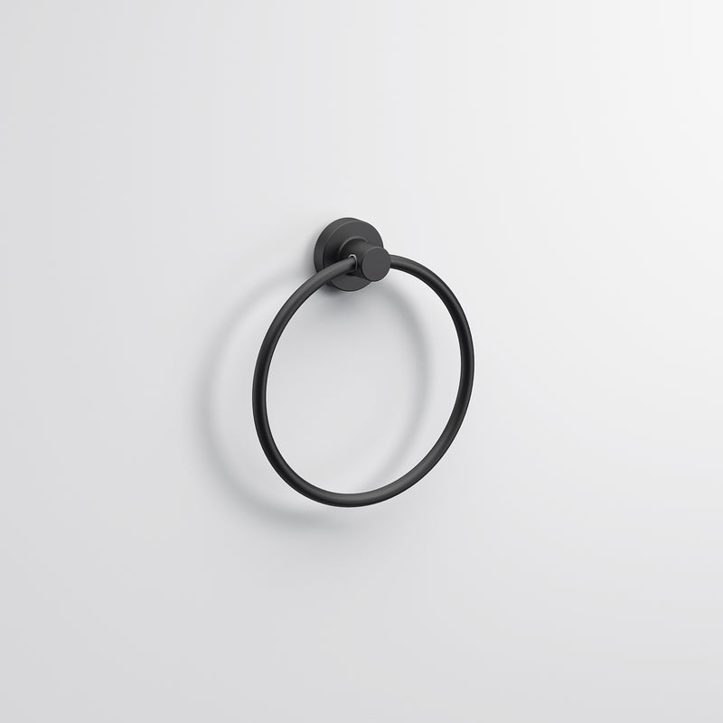 Sonia Tecno Project Towel Ring - Matt Black