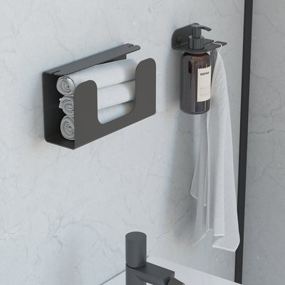 Sonia Quick Tissue Box / Towel Holder - Black