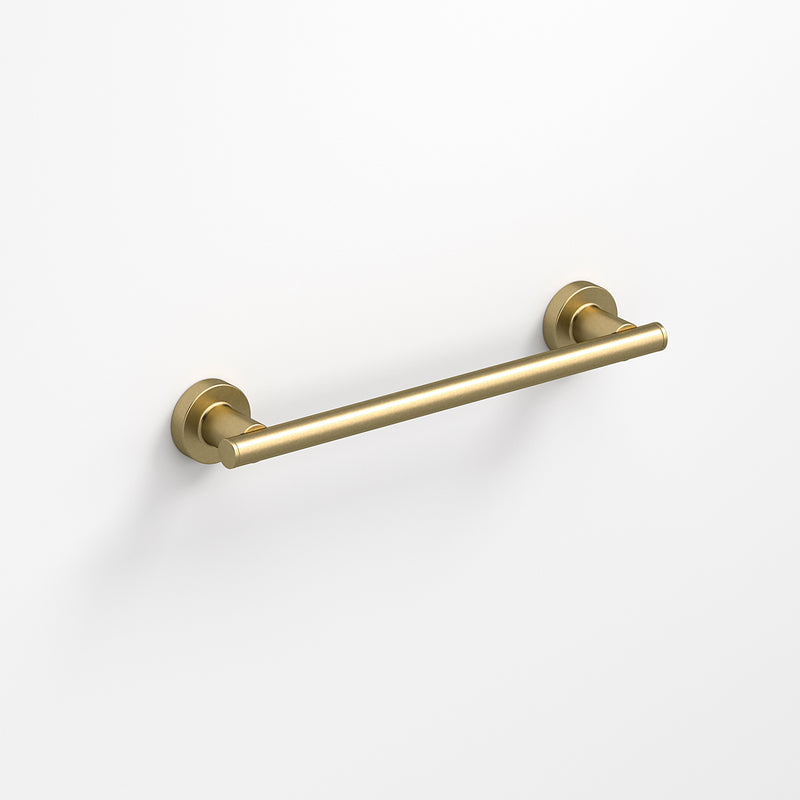 Sonia Tecno Project Towel Rail 33cm - Brushed Brass