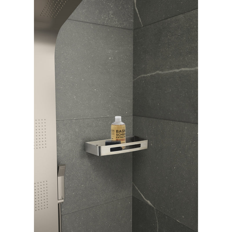 Nerva Shower Basket - Brushed Stainless Steel