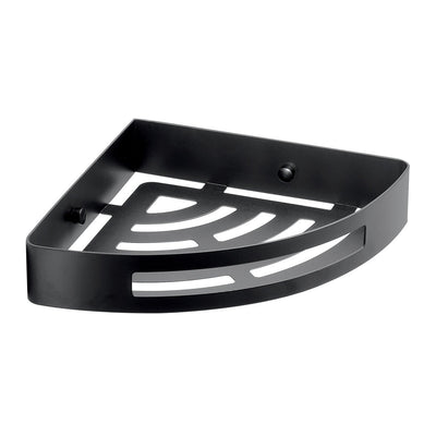 Nerva Corner Shower Basket - Black