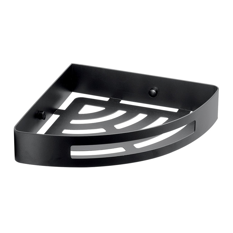 Nerva Corner Shower Basket - Black