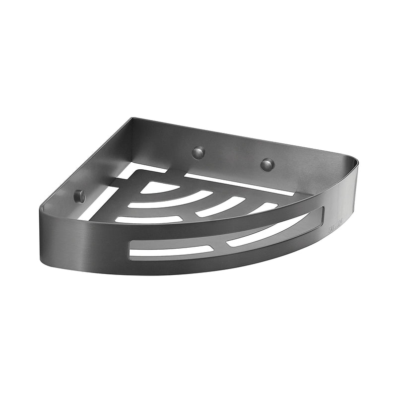 Nerva Corner Shower Basket - Gunmetal