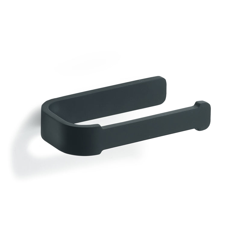 Gedy Outline Open Toilet Roll Holder - Matt Black