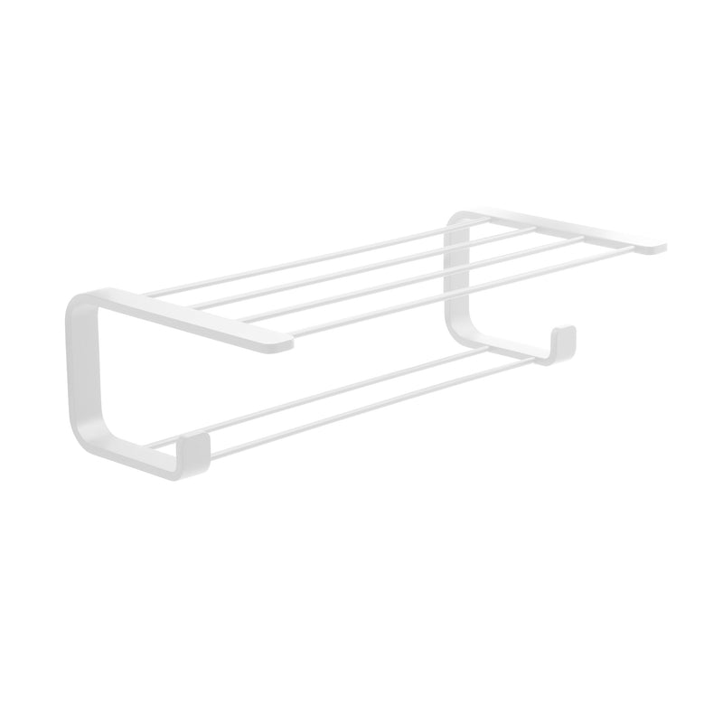 Gedy Outline Double Towel Rack - Matt White