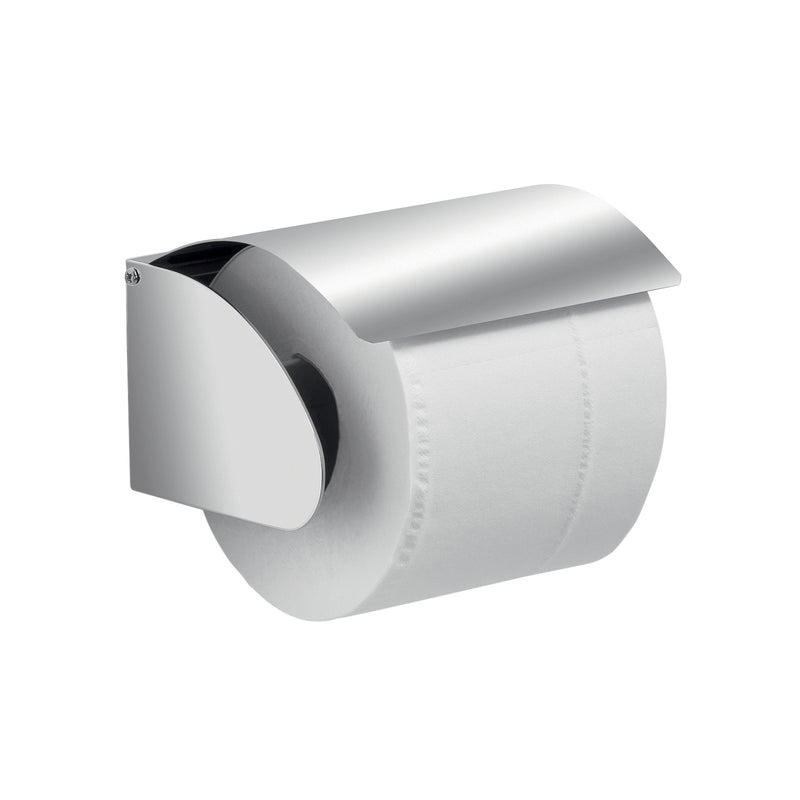 Gedy G Pro Toilet Roll Holder with Flap - Brushed Stainless Steel