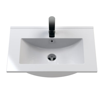 Hudson Reed Juno Wall Hung 600mm Vanity Unit With 1 Drawer & Ceramic Basin