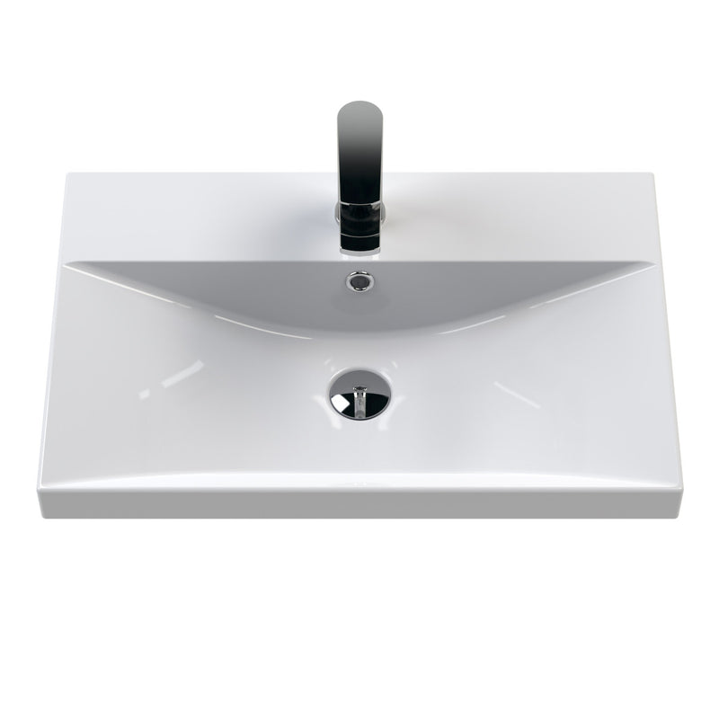 Hudson Reed Juno Wall Hung 600mm Vanity Unit With 2 Doors & Ceramic Basin