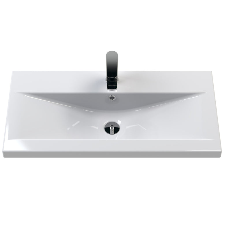 Hudson Reed Juno Floor Standing 800mm Vanity Unit With 2 Doors & Ceramic Basin
