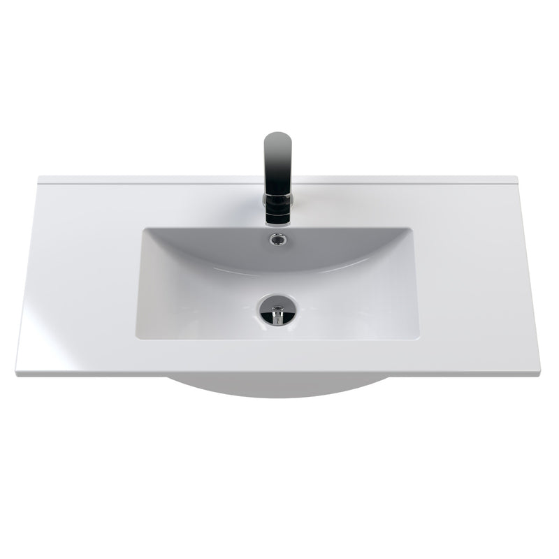 Hudson Reed Juno Wall Hung 800mm Vanity Unit With 2 Drawers & Ceramic Basin