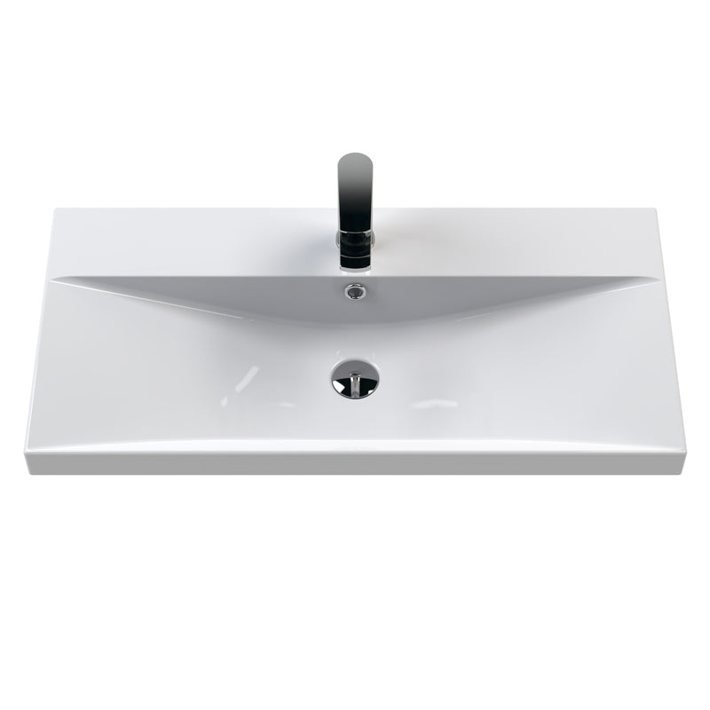 Hudson Reed Juno Wall Hung 800mm Vanity Unit With 2 Drawers & Ceramic Basin