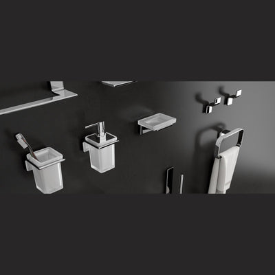 Origins Living Il Giglio Toilet Roll Holder With Shelf - Chrome