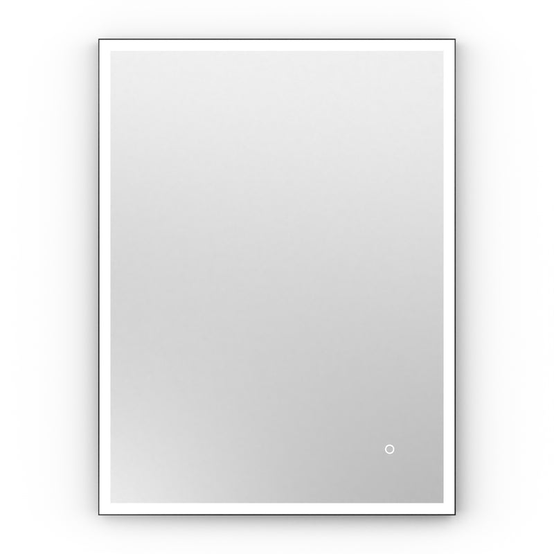 Origins Living Tate Light Rectangular Mirror 60x80cm - Matt Black