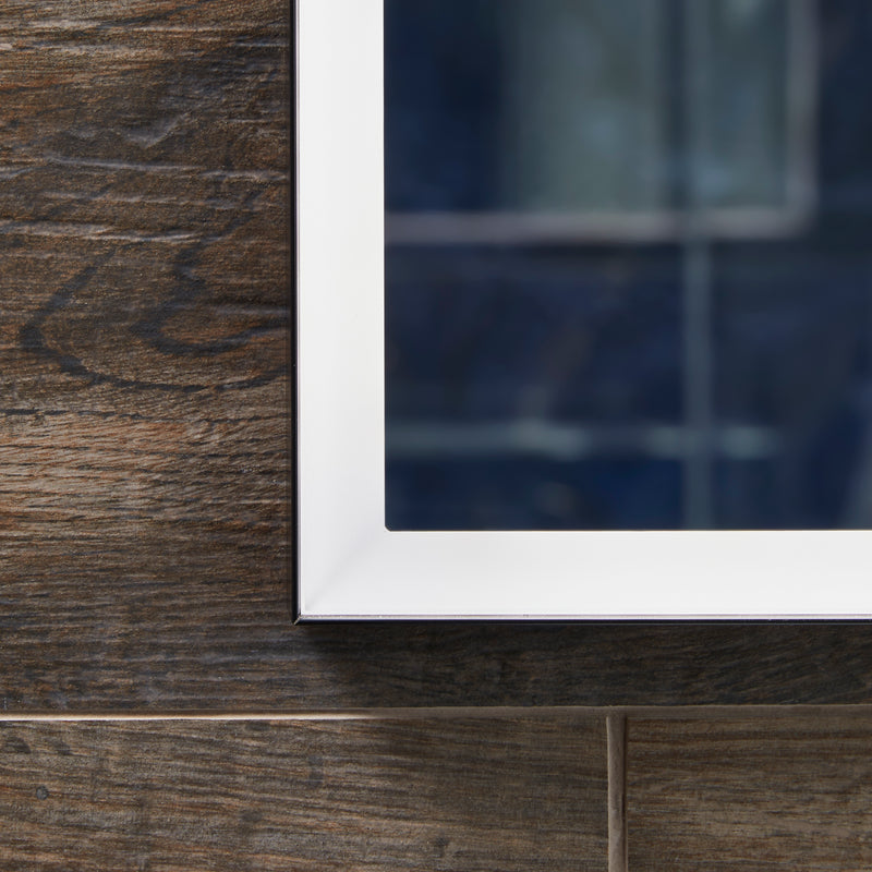 Origins Living Tate Light Rectangular Mirror 50x100cm - Matt White