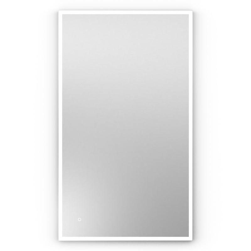 Origins Living Tate Light Rectangular Mirror 120x70cm - Matt White