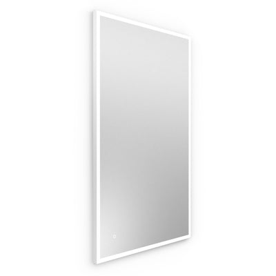 Origins Living Tate Light Rectangular Mirror 120x70cm - Matt White