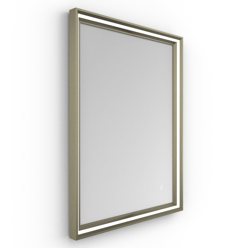 Origins Living Lexington LED Illuminated Mirror 60 Brushed Bronze - 600 x 800mm