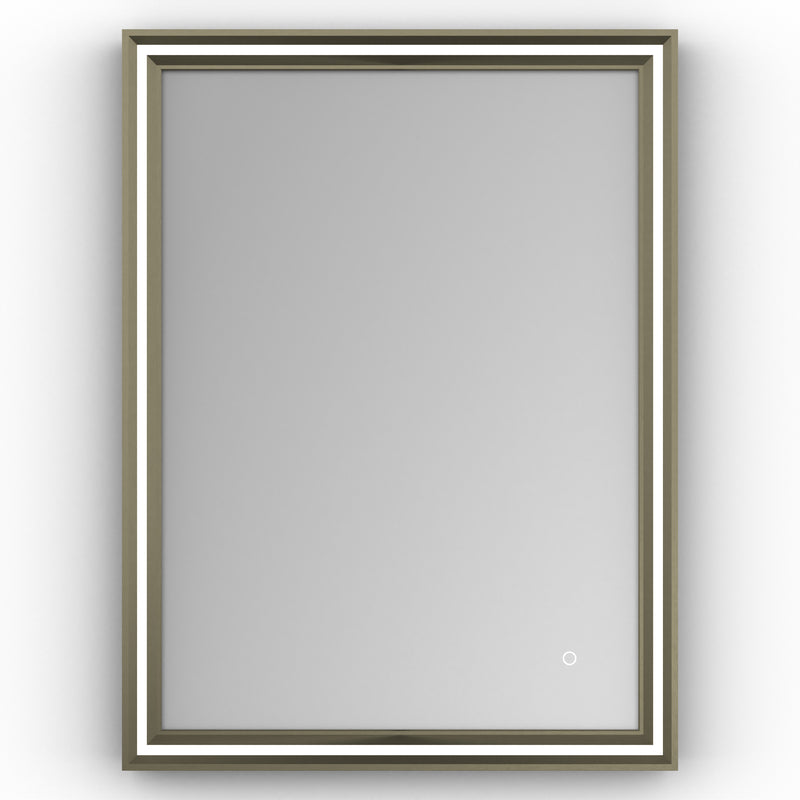 Origins Living Lexington LED Illuminated Mirror 60 Brushed Bronze - 600 x 800mm