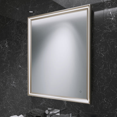 Origins Living Lexington LED Illuminated Mirror 60 Brushed Bronze - 600 x 800mm