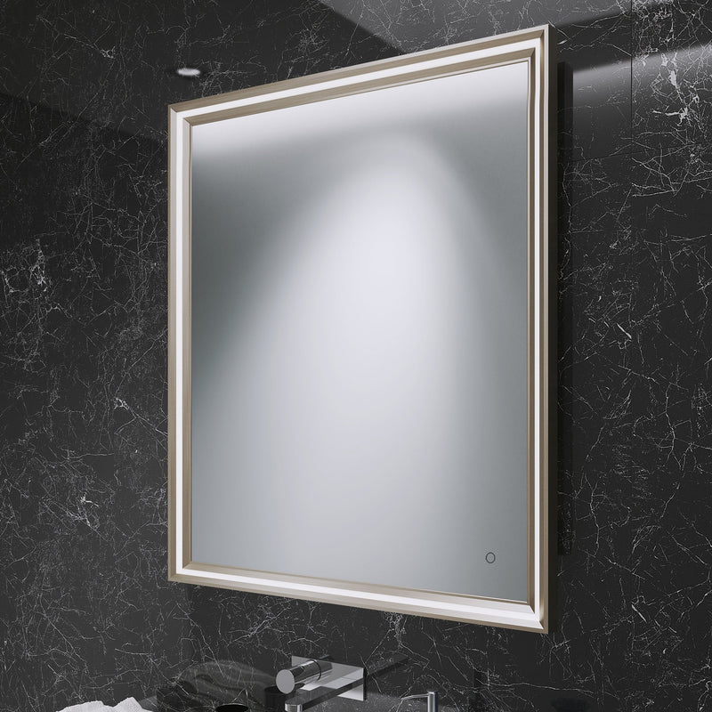 Origins Living Lexington LED Illuminated Mirror 60 Brushed Bronze - 600 x 800mm