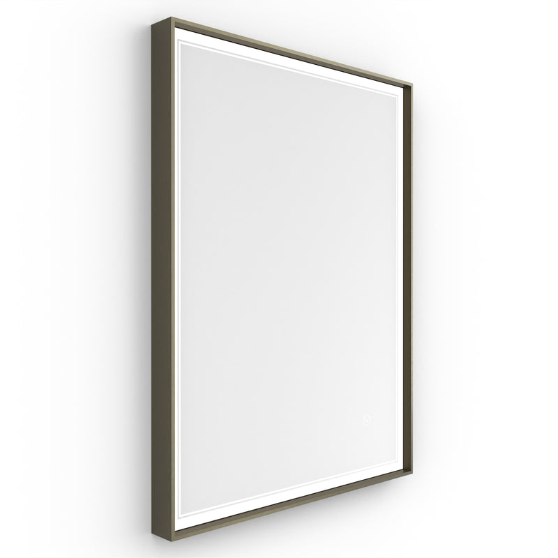 Origins Living Astoria LED Illuminated Mirror 60 - 60x80cm - Brushed Bronze