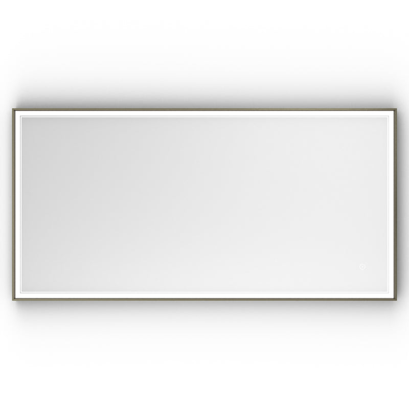 Origins Living Astoria LED Illuminated Mirror 140 - 140x70cm - Brushed Bronze