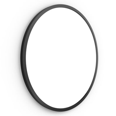 Origins Living Docklands Round Mirror 60cm -  Matt Black