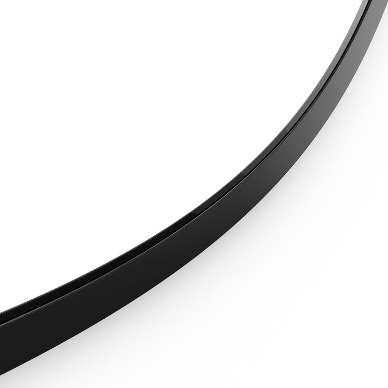 Origins Living Docklands Round Mirror 60cm -  Matt Black