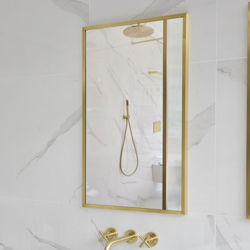 Origins Living Docklands Rectangular Mirror 50x80cm - Brushed Brass