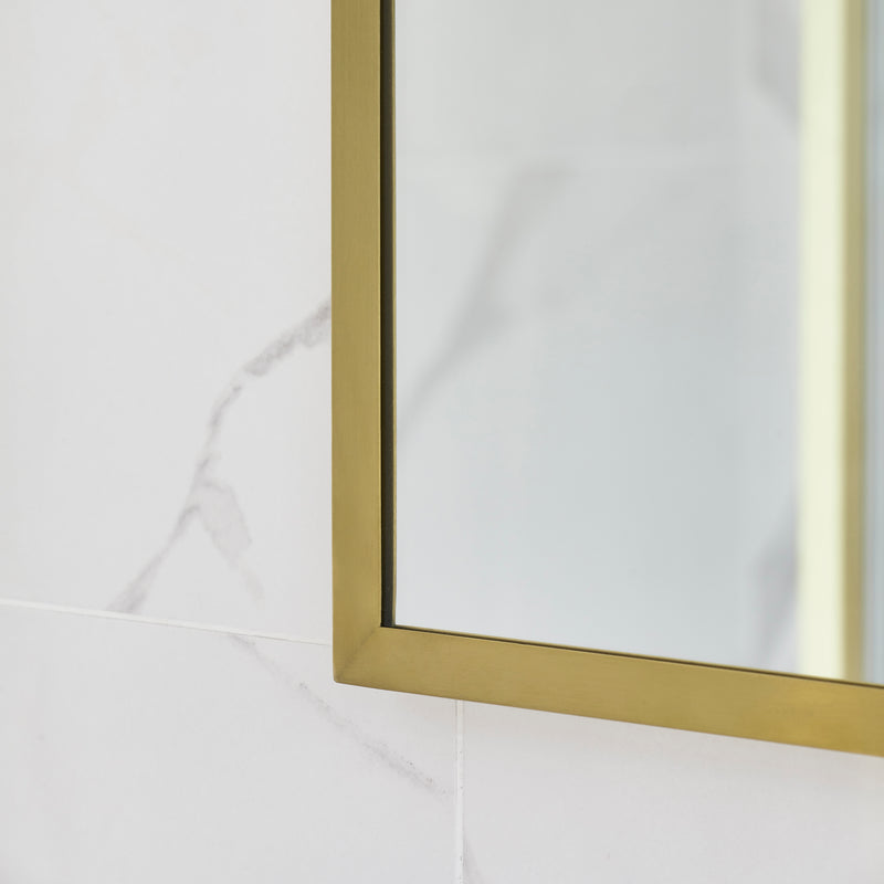 Origins Living Docklands Rectangular Mirror 50x80cm - Brushed Brass