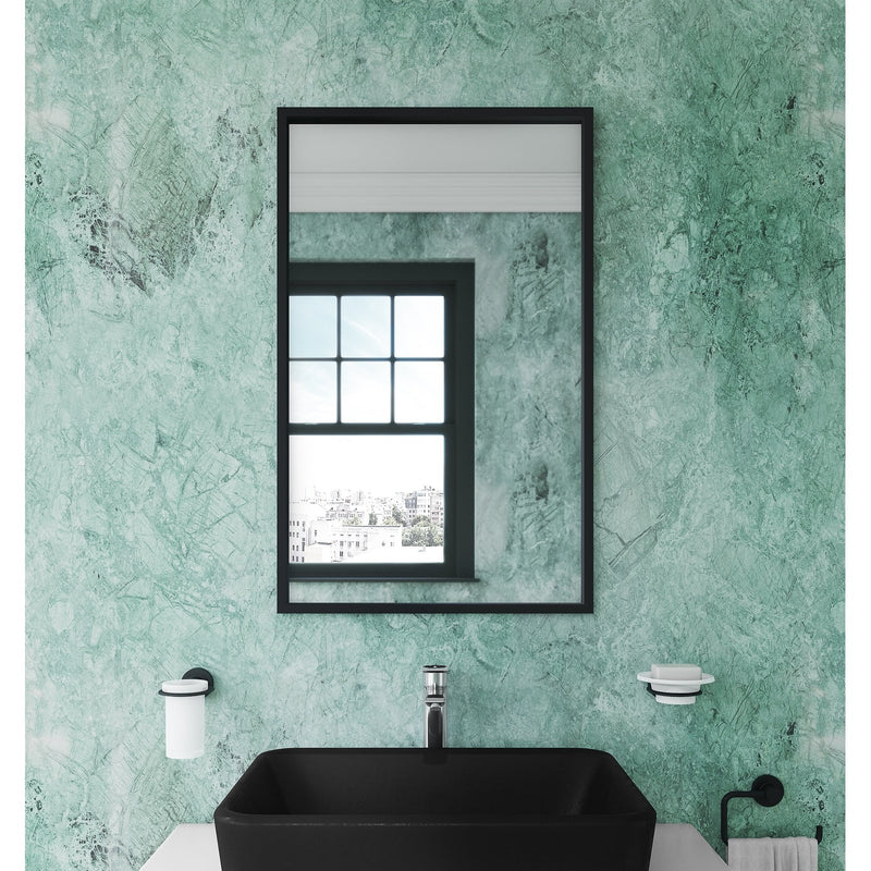 Origins Living Docklands Rectangular Mirror 40x70cm - Matt Black