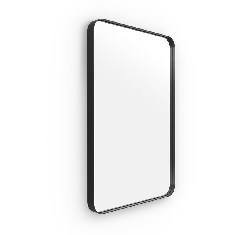 Origins Living City Rectangular Mirror 50x75cm - Matt Black