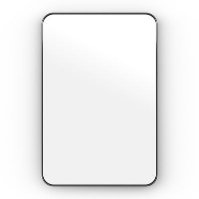 Origins Living City Rectangular Mirror 50x75cm - Matt Black