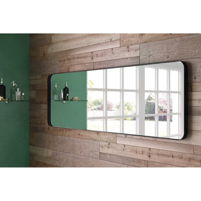 Origins Living City Rectangular Mirror 150x50cm - Matt Black