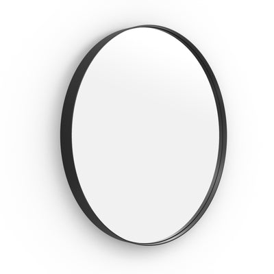Origins Living City Round Mirror 60cm - Matt Black