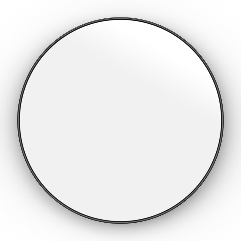 Origins Living City Round Mirror 60cm - Matt Black