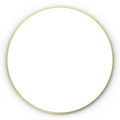 Origins Living Docklands Round Mirror 80cm -  Brushed Brass