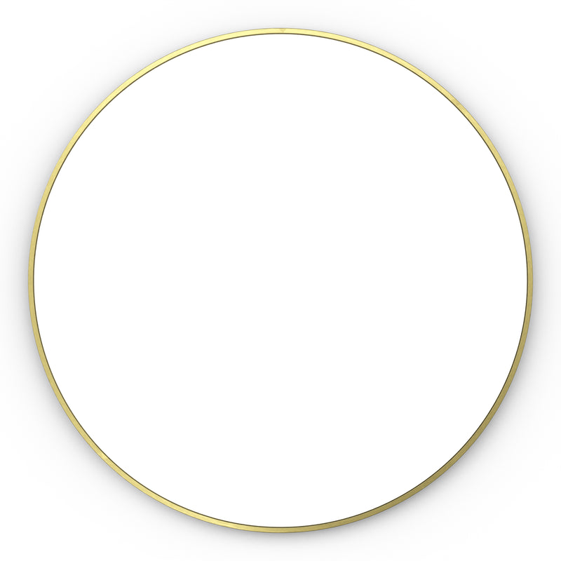 Origins Living Docklands Round Mirror 80cm -  Brushed Brass