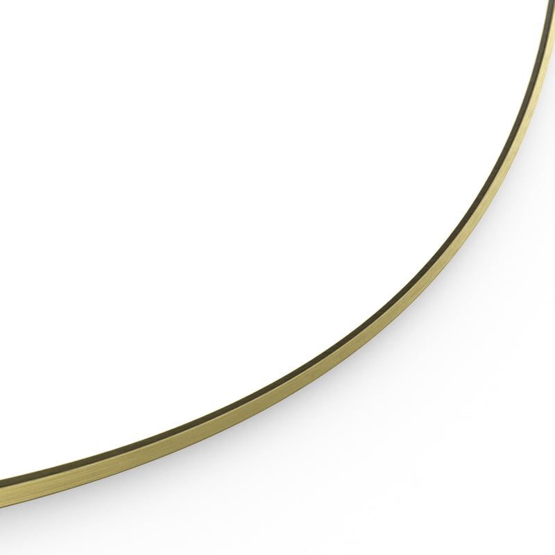 Origins Living Docklands Round Mirror 80cm -  Brushed Brass