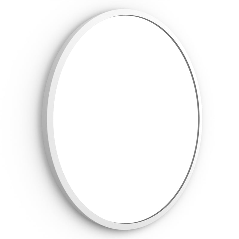 Origins Living Docklands Round Mirror 60cm -  Matt White