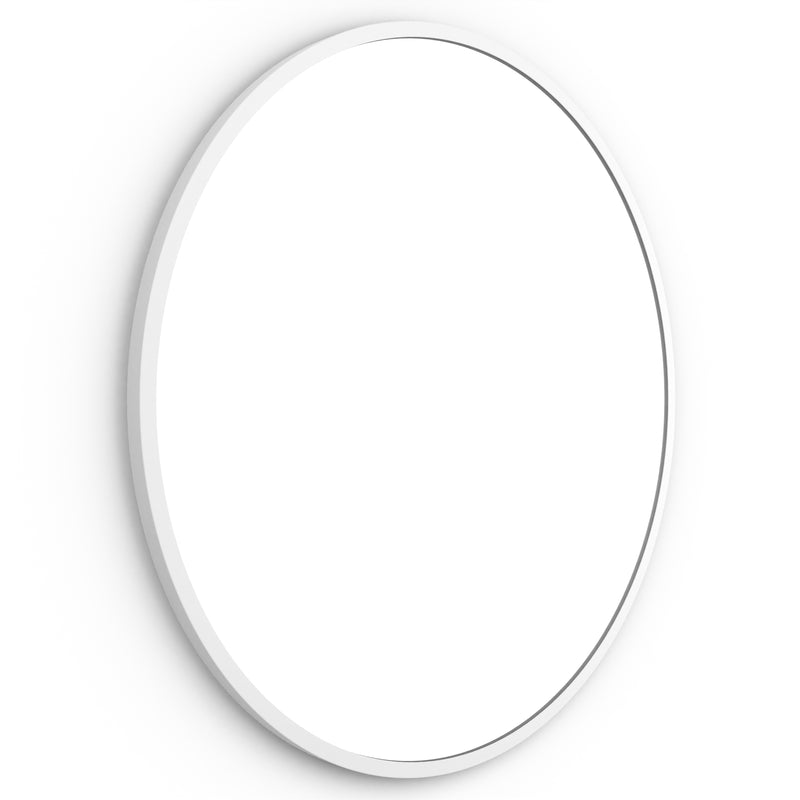 Origins Living Docklands Round Mirror 80cm -  Matt White