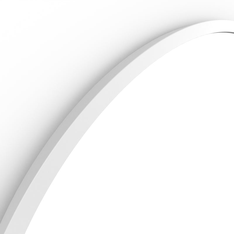 Origins Living Docklands Round Mirror 80cm -  Matt White