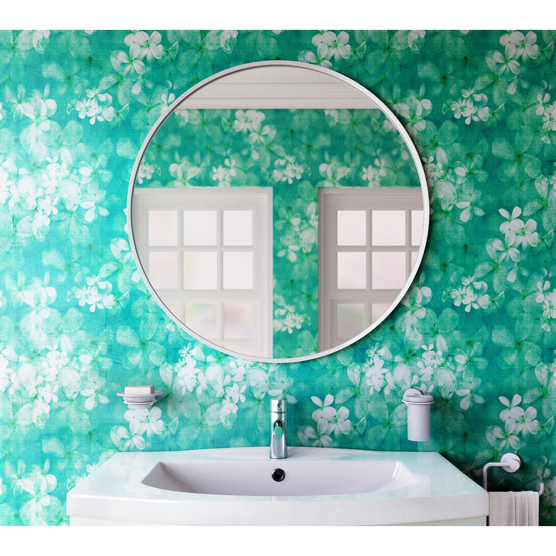 Origins Living Docklands Round Mirror 80cm -  Matt White