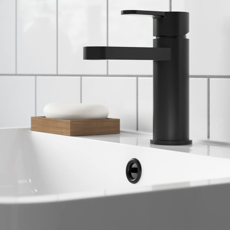 Basin Overflow Cover - Matt Black